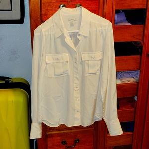 J. Crew silk Silk fitted Blouse